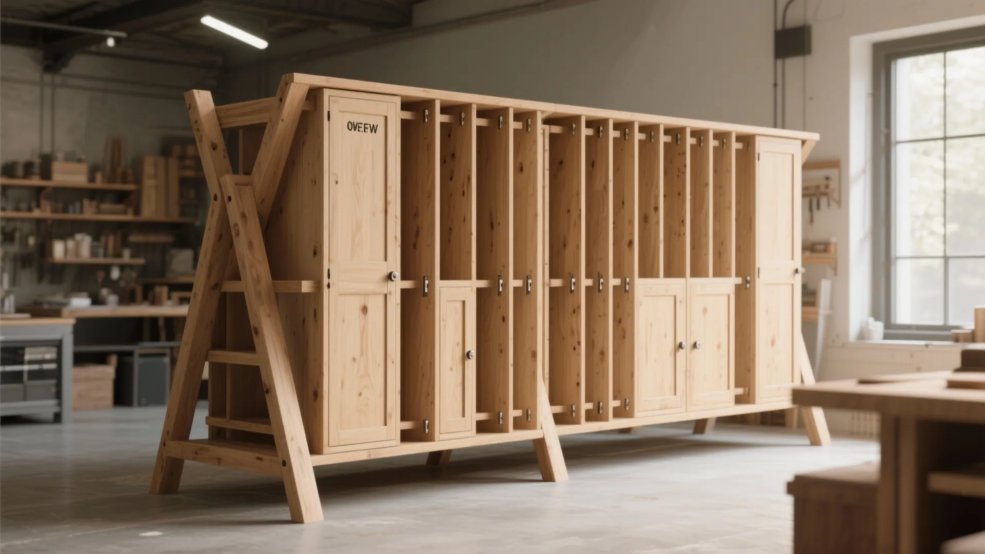 2. Folding A-Frame Rack: Stable, Stackable, and Shop-Friendly