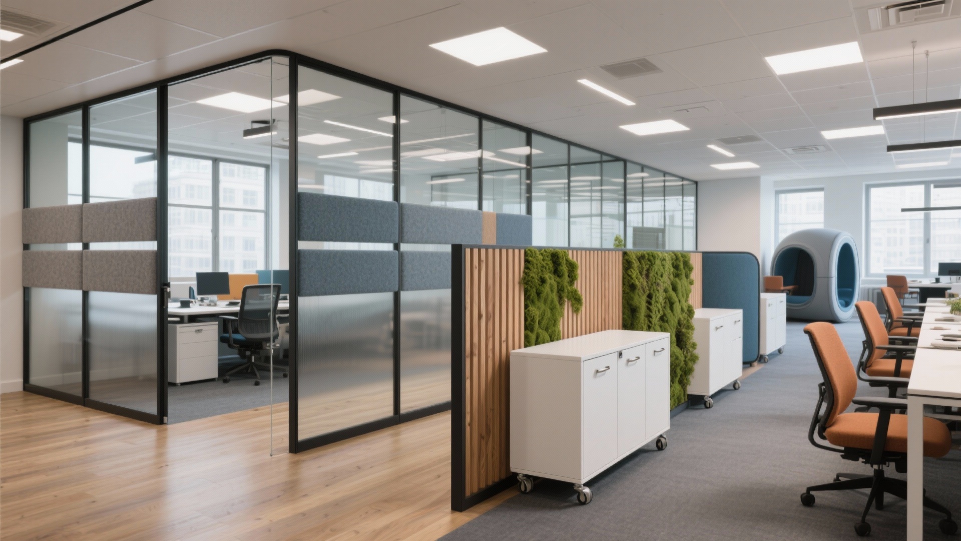 Open Office Too Noisy? Partition Wall Design for Office Fix