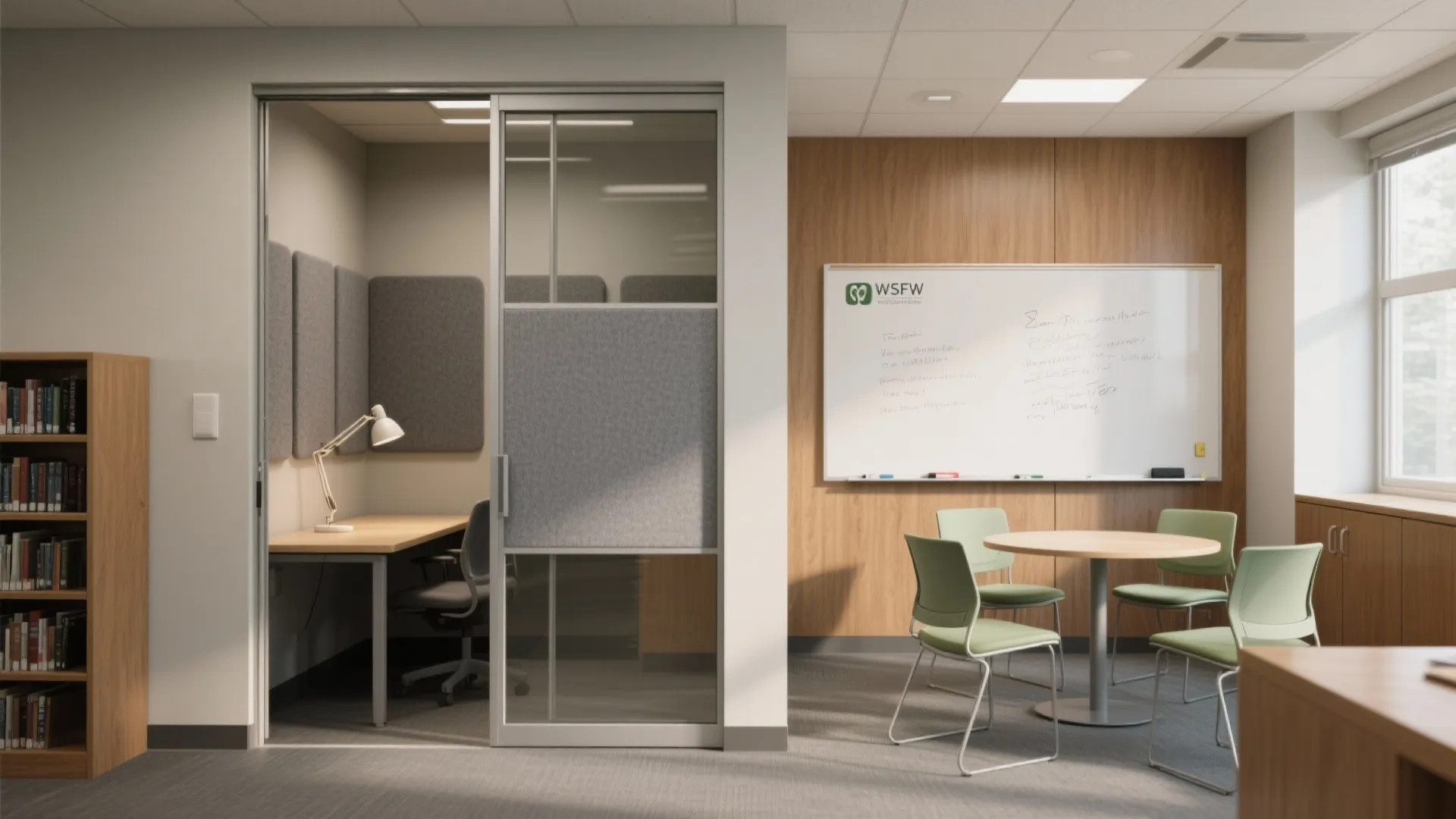 Agile zoning for quiet and group study