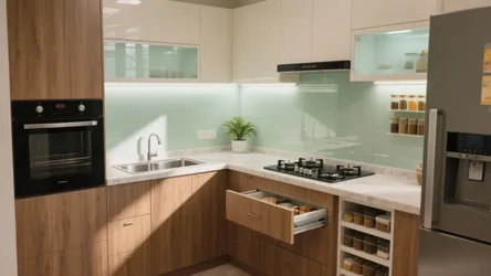 3 BHK Apartment in Ahmedabad: 5 Smart Kitchen Design Ideas