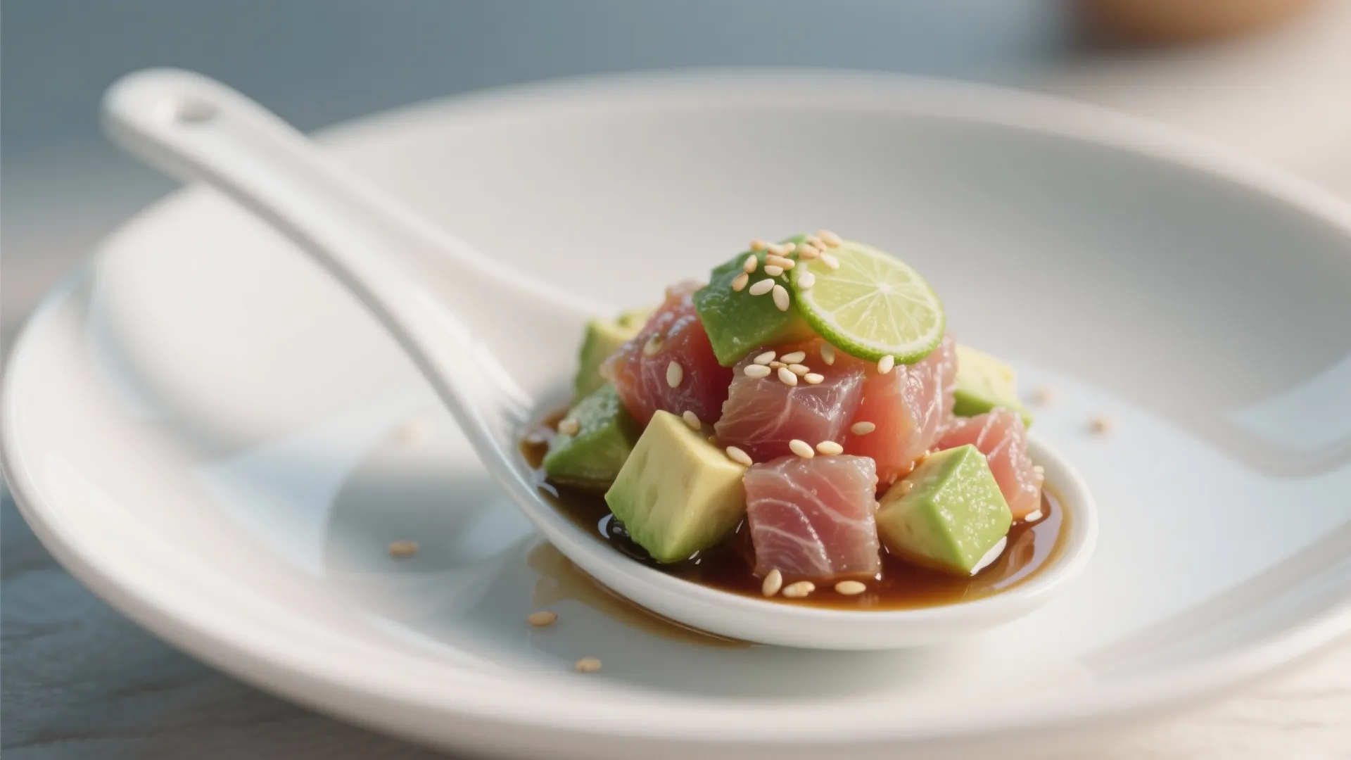6. Ahi Tuna Tartare in Spoon