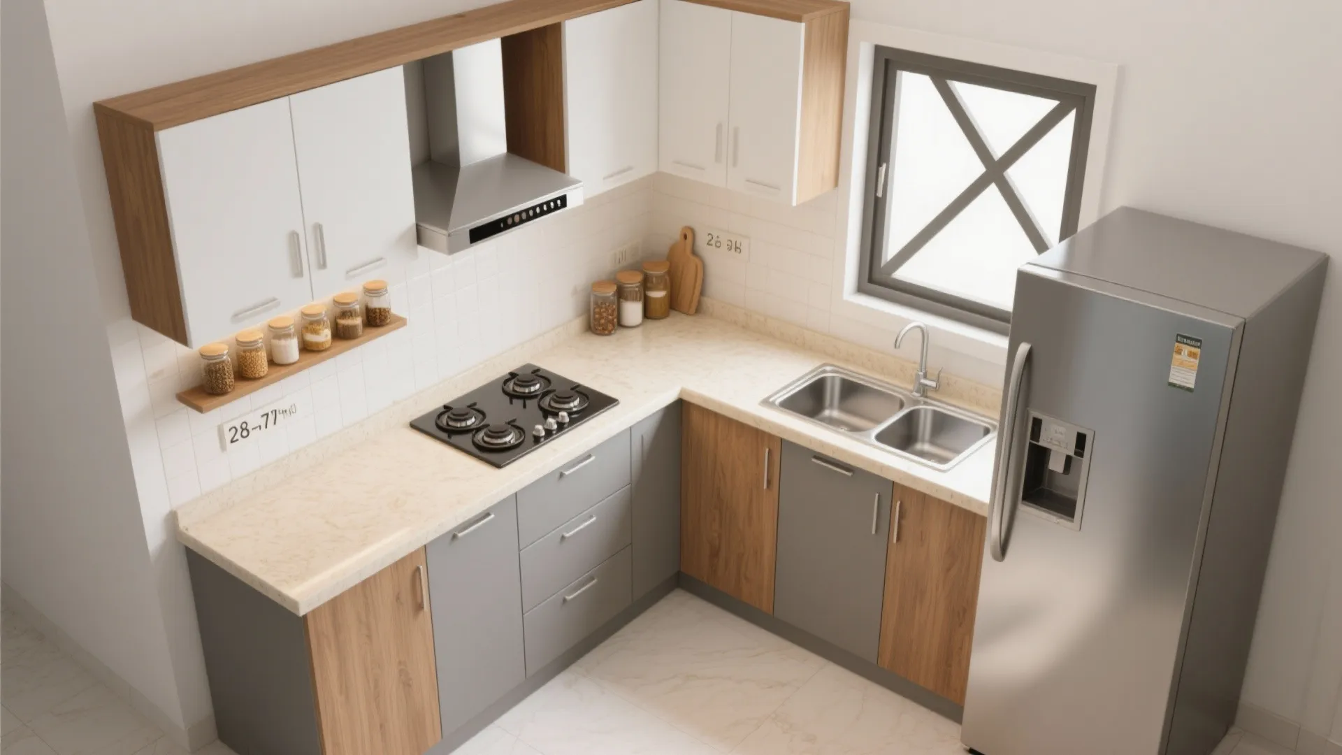 Smarter Kitchen Zoning for 2 BHKs in Ahmedabad