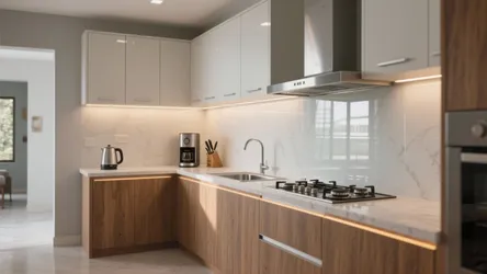 3 BHK House in Ahmedabad: 5 Smart Kitchen Design Ideas