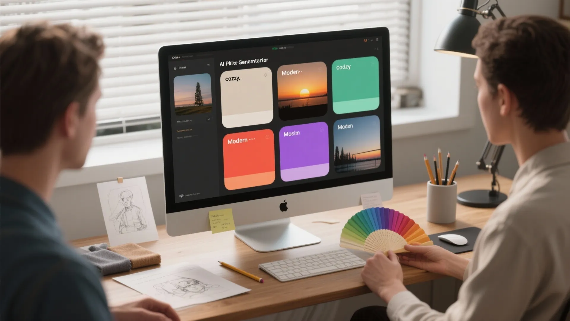2. Let AI suggest mood-based palettes