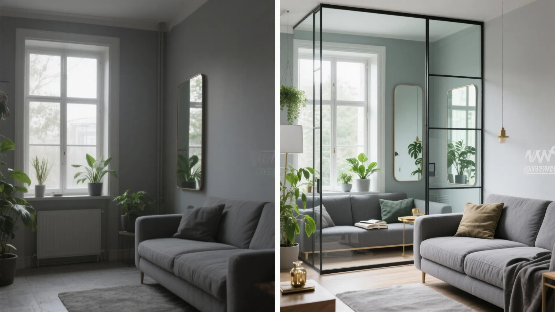 Air it out: glass, mirrors, and plants