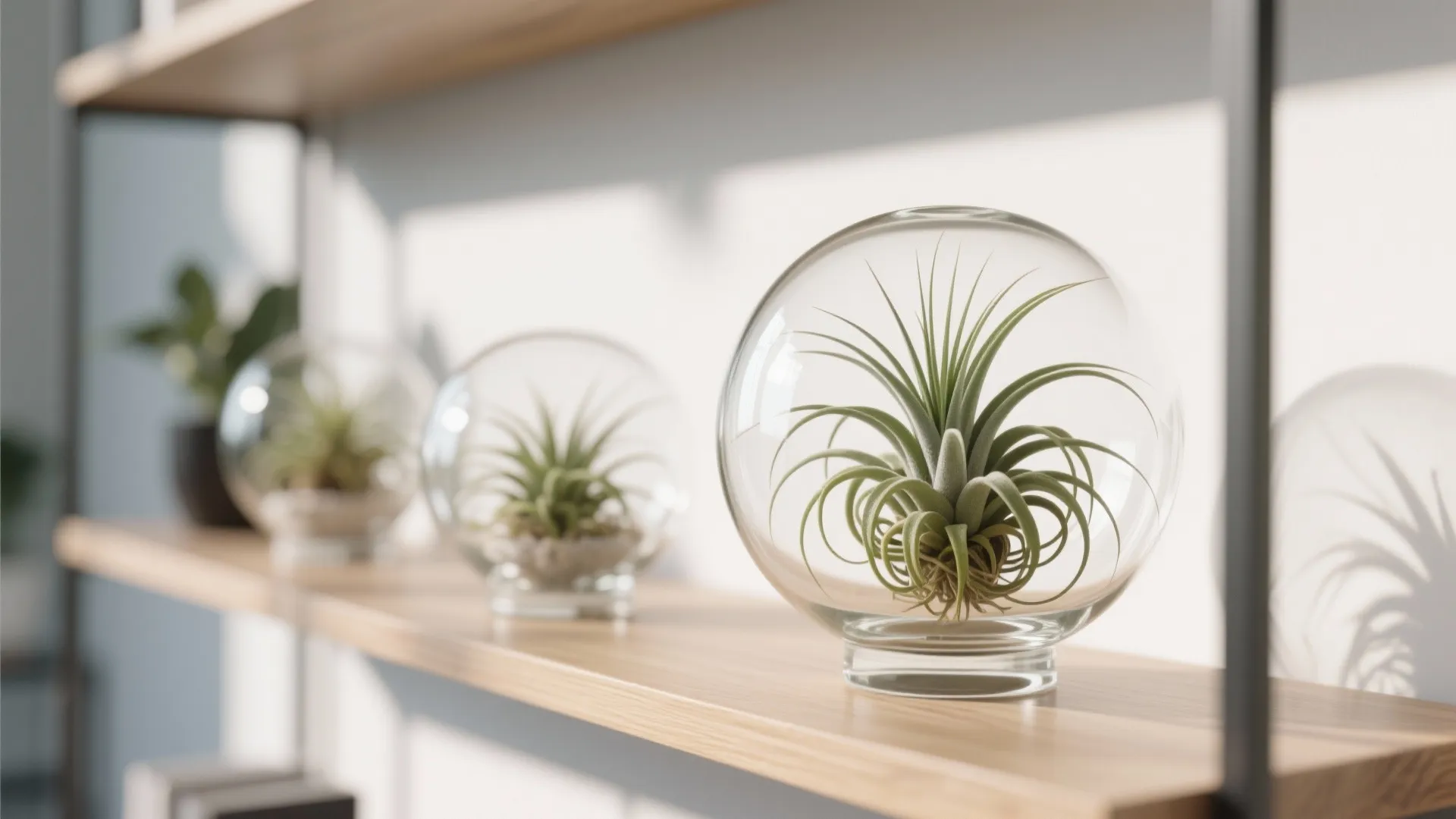 6. Air Plants for Minimal Mess