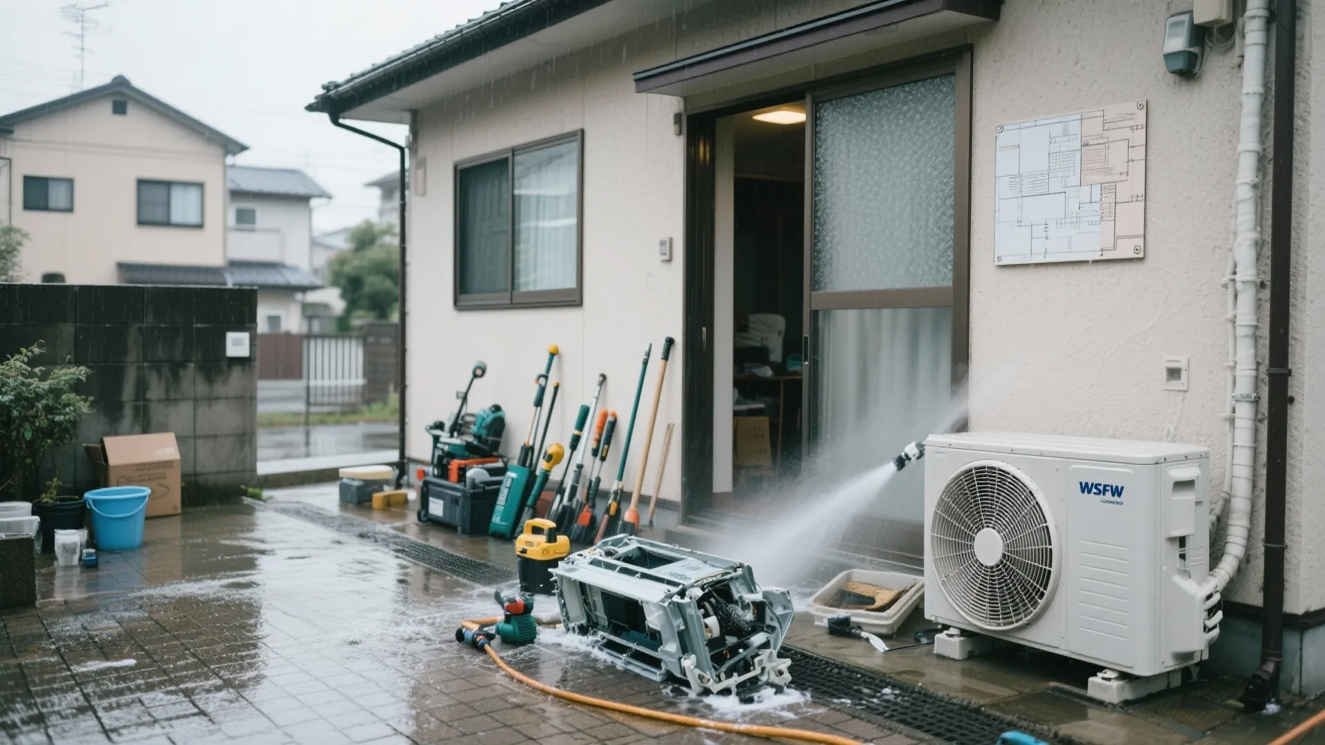 追加費用が発生しやすいポイント：エアコン分解・カビ対策・外構洗浄（日本都市の気候対応）