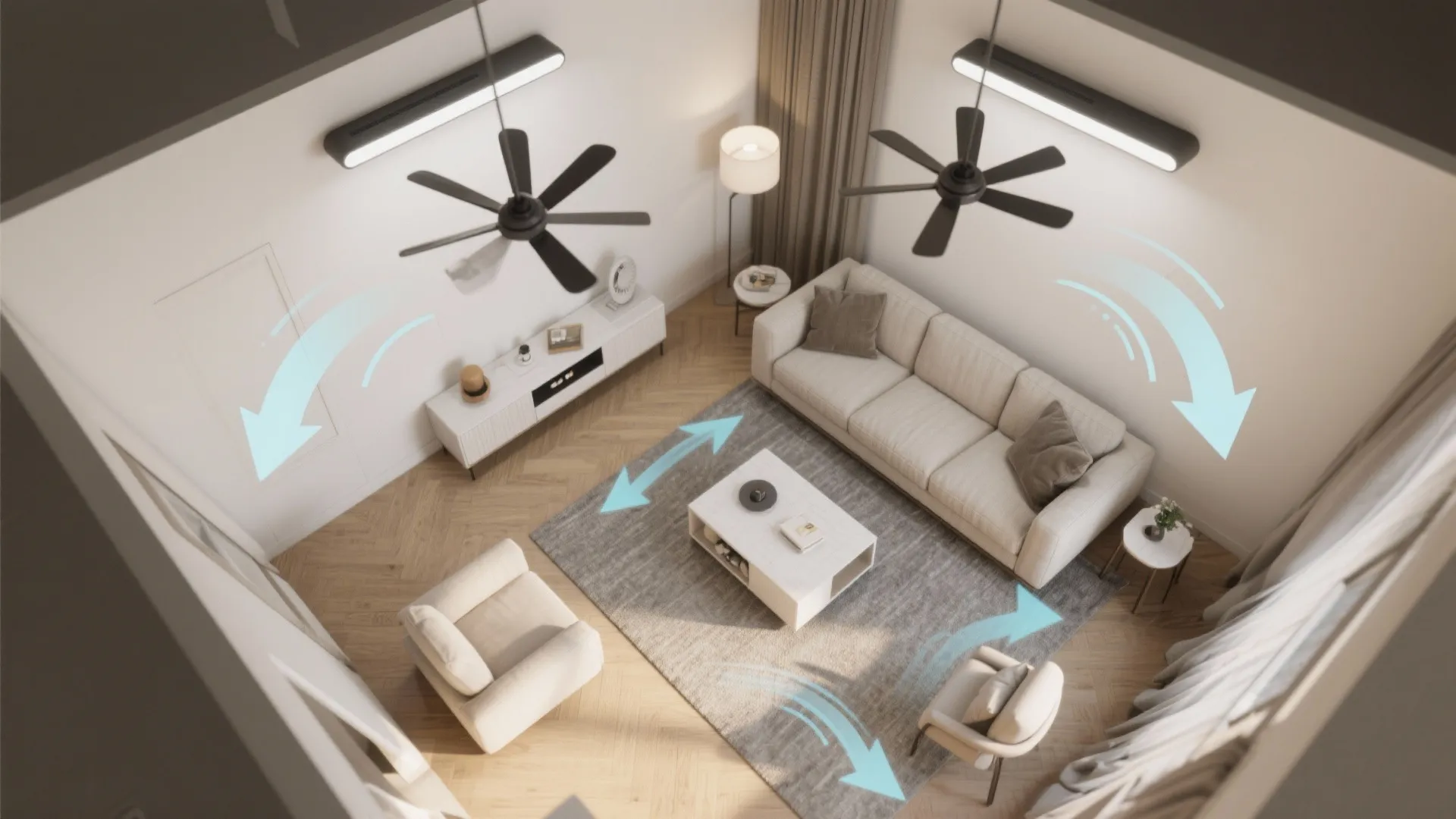 4. Use dual fans to solve airflow problems