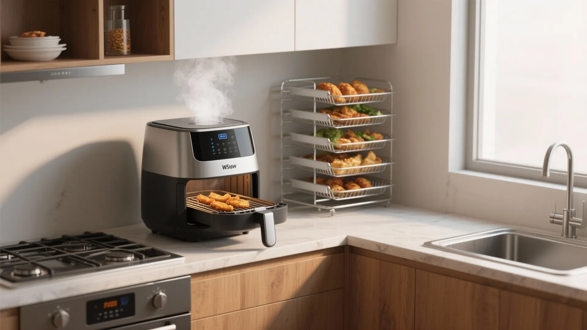 2. Multifunction Air Fryer with Grill Tray