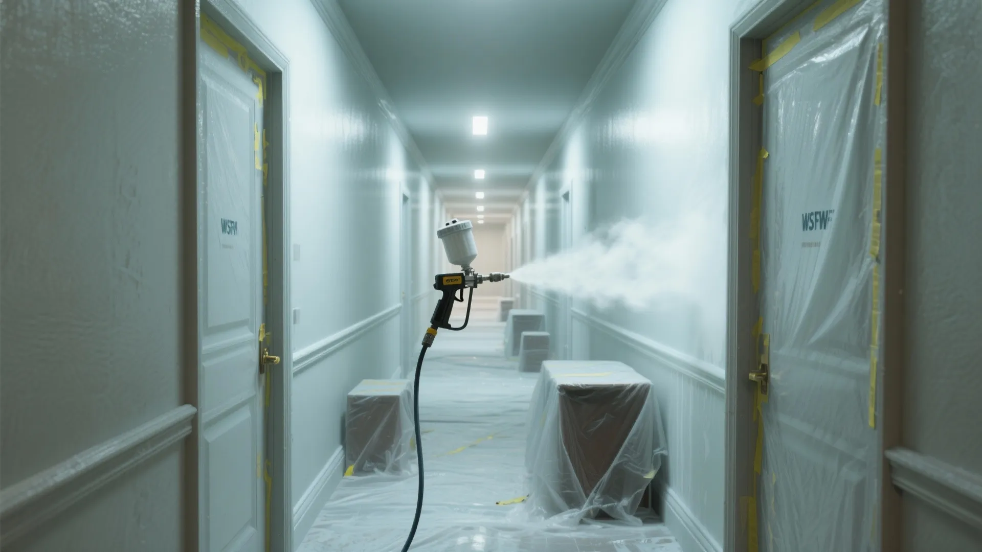 2. Fast coverage using an airless sprayer