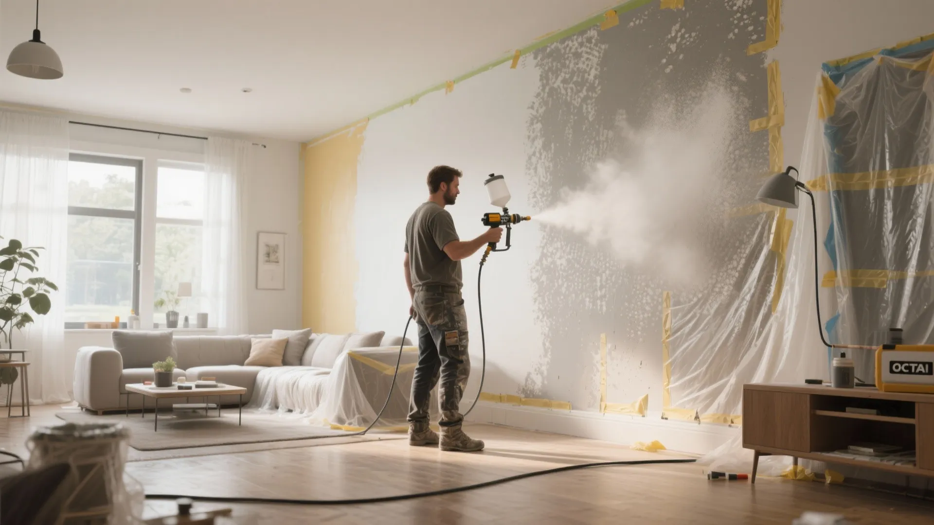 2. Airless sprayers: Fast coverage for larger rooms