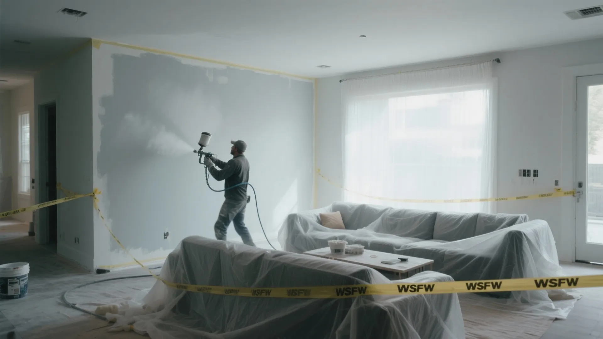 2. Fast full-room coats with an airless sprayer