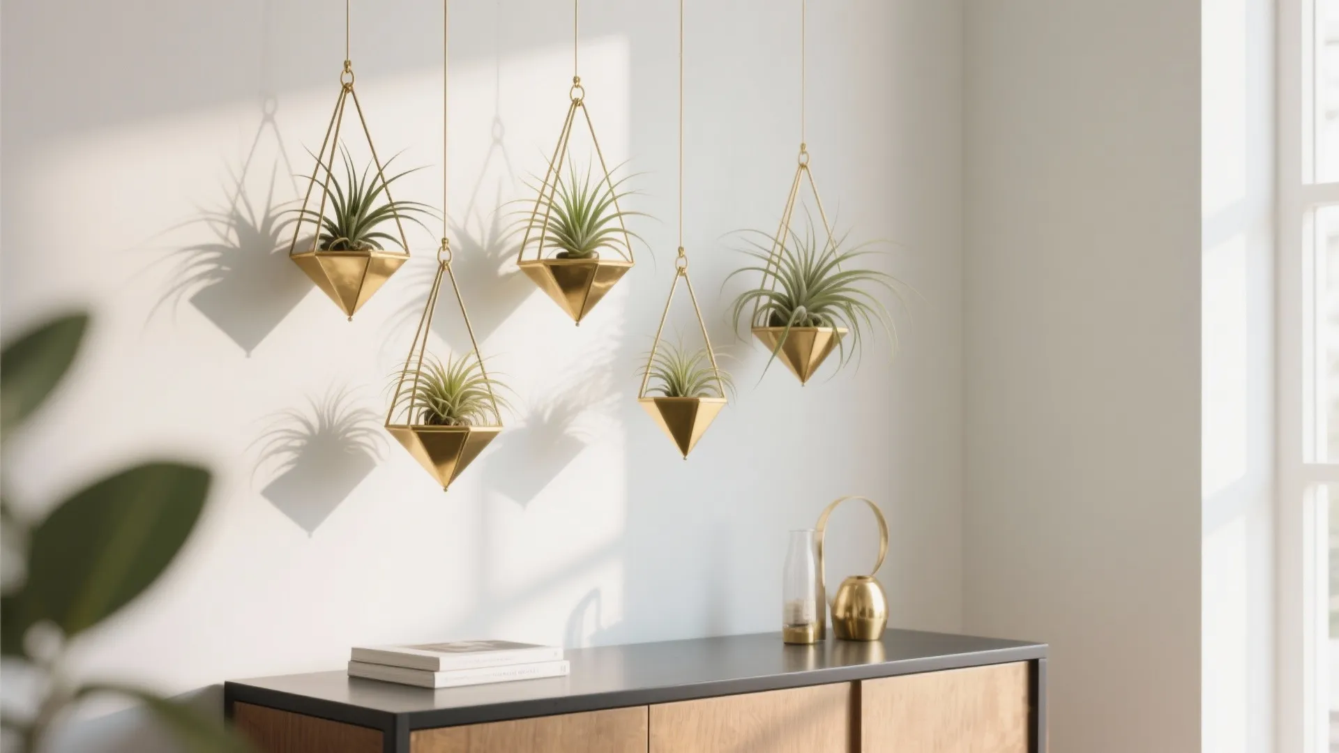 6. Air Plants in Geometric Holders