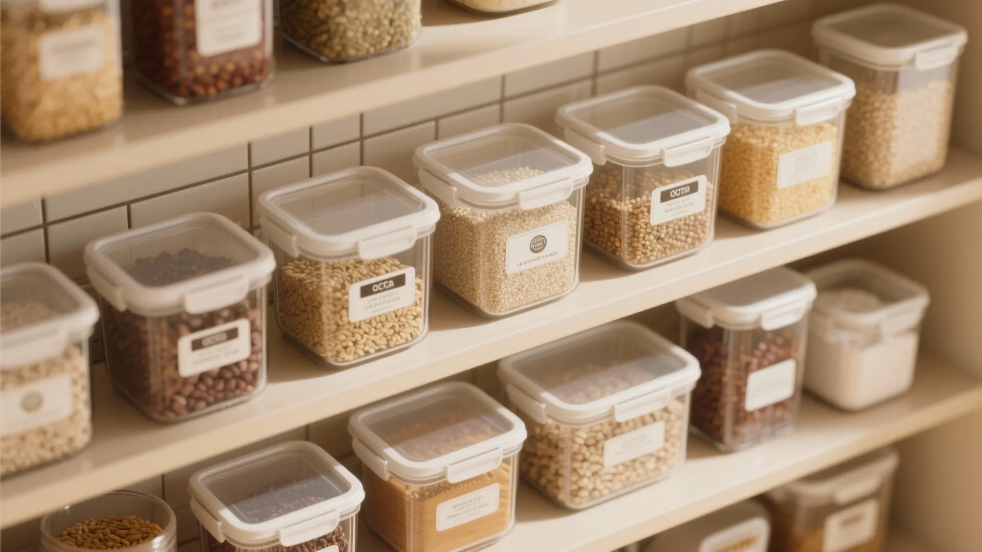 3. Use clear, airtight food storage