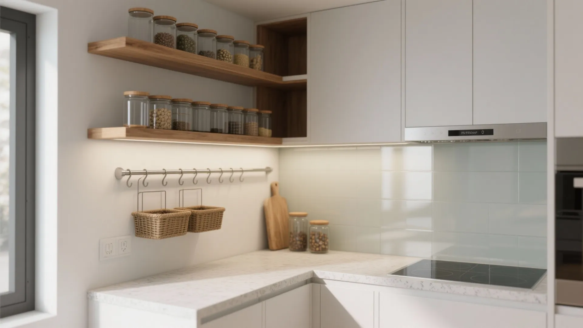 Minimalist kitchen storage that breathes