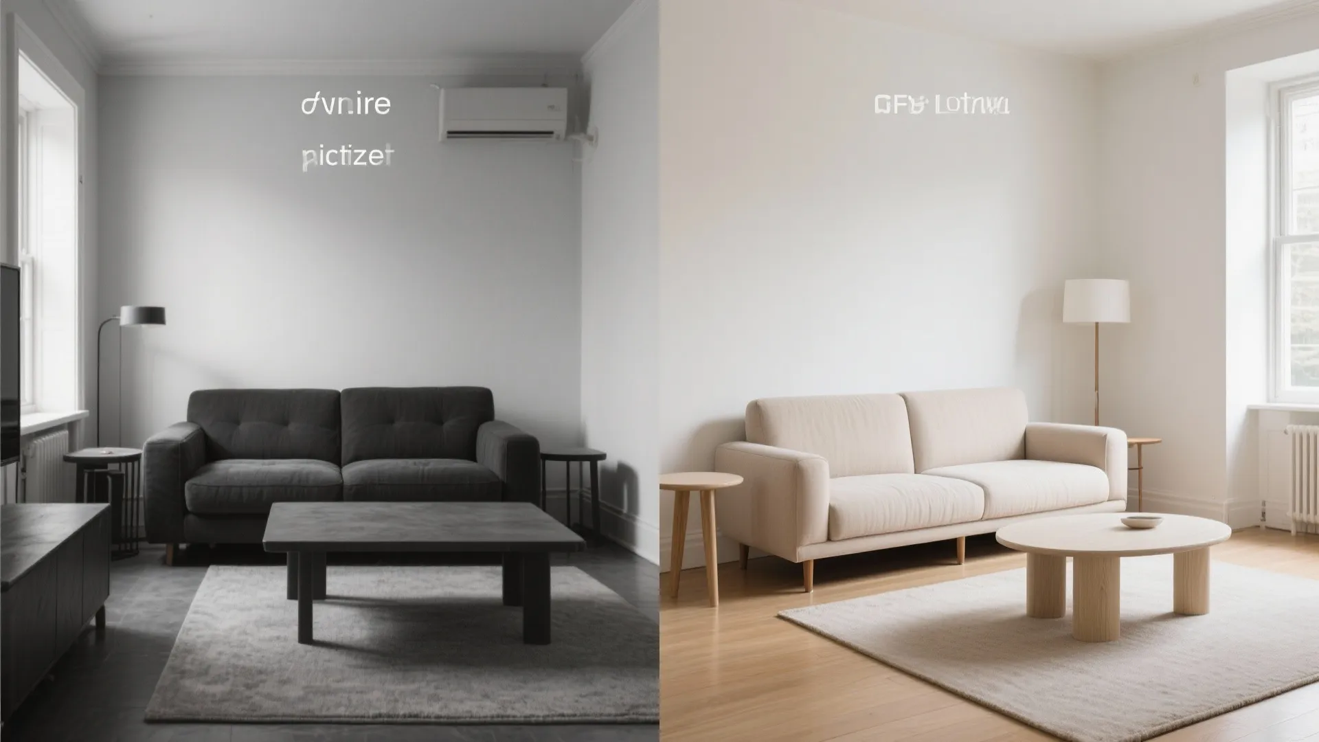 2) Light-Toned Sofa + Leggy Tables for Airiness