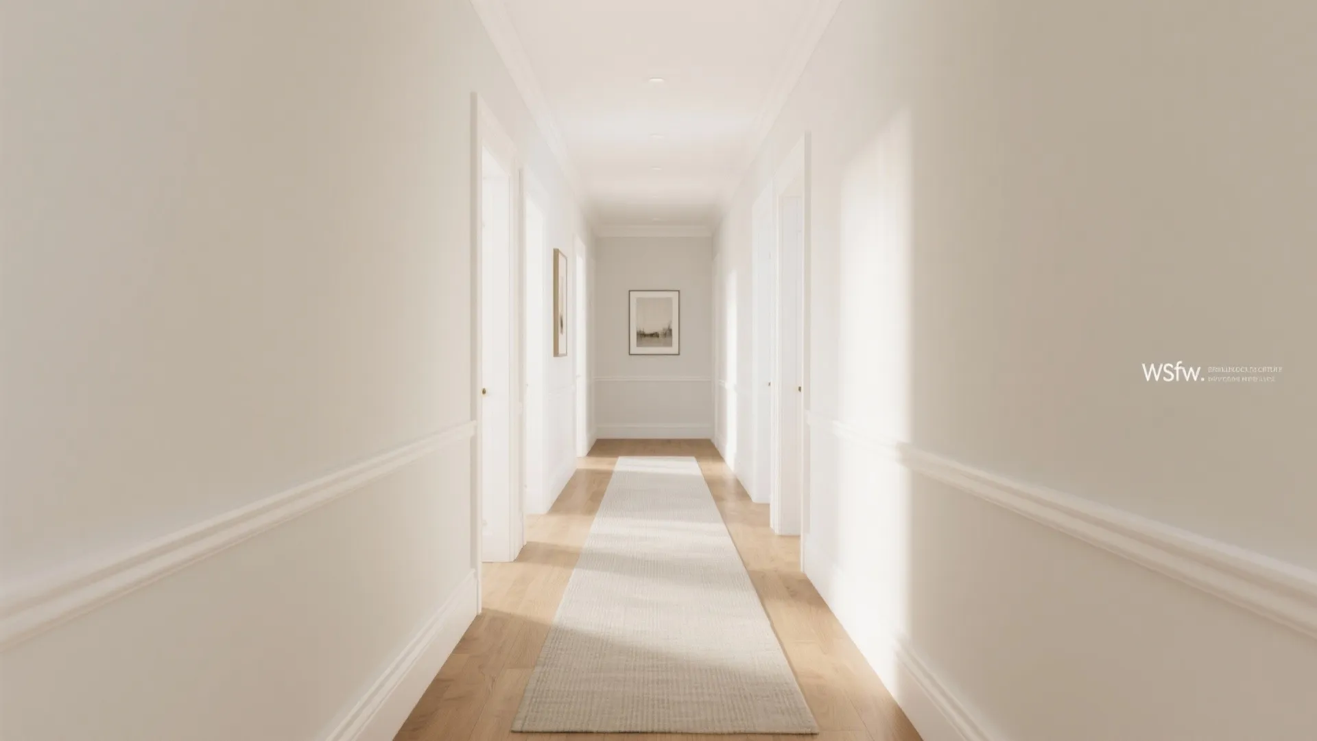 Airy Neutrals and Layered Whites for Narrow Halls