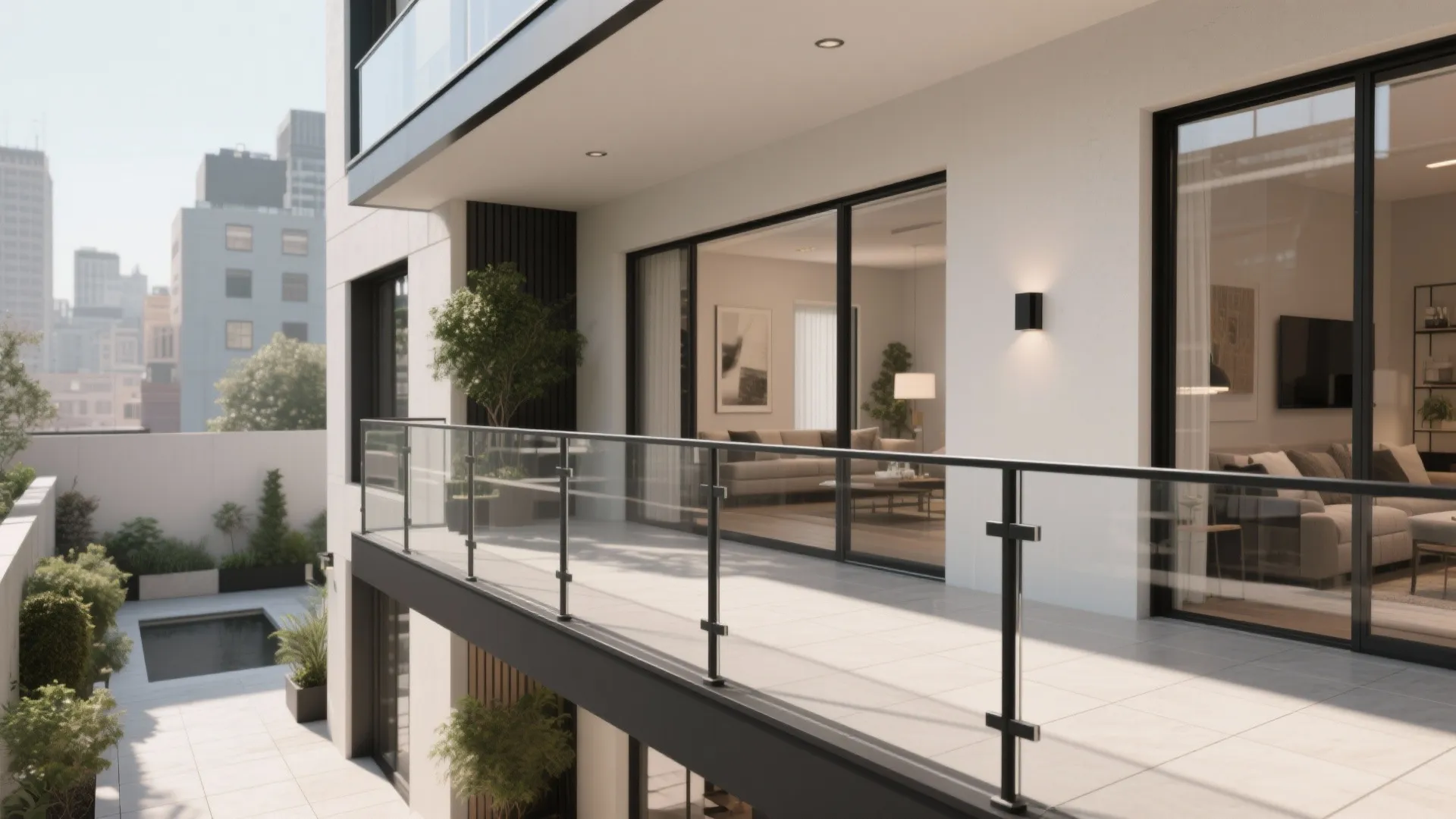 Airy Railings and Clear Sightlines