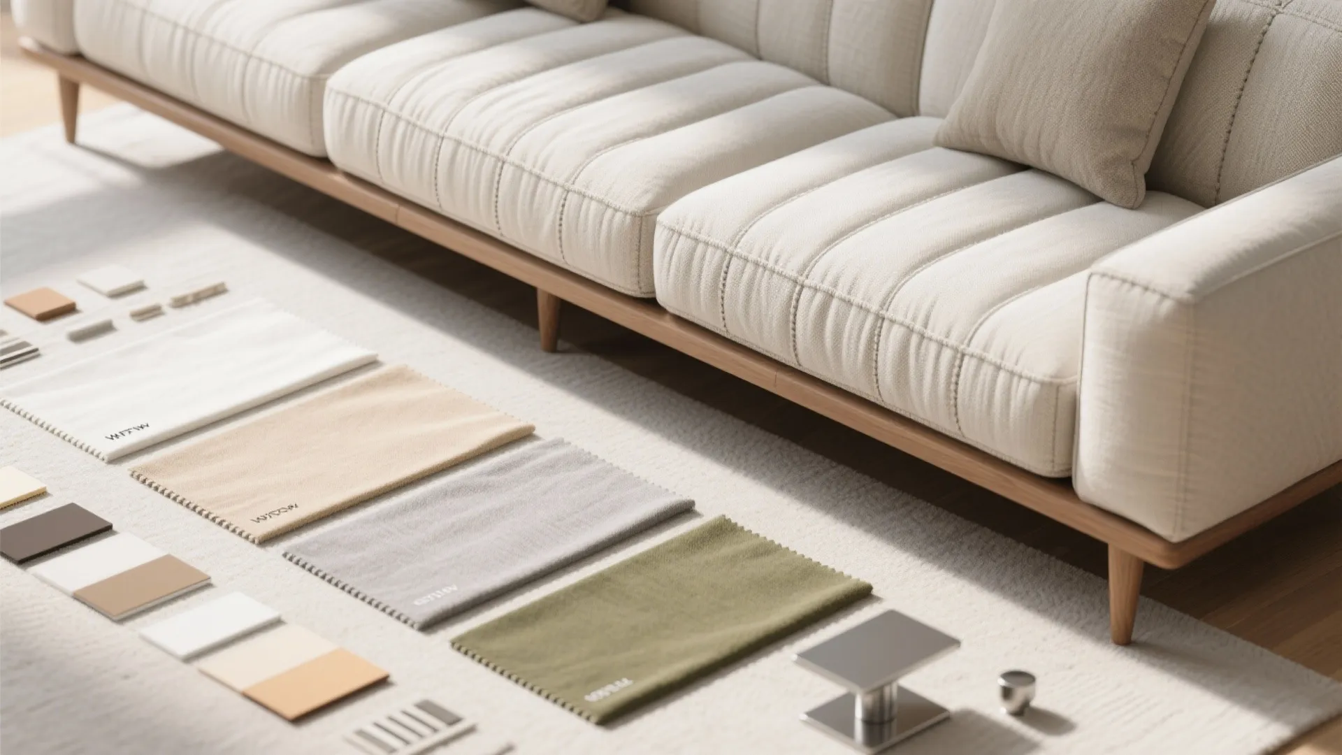 4. Choose upholstery and color to make it feel airy