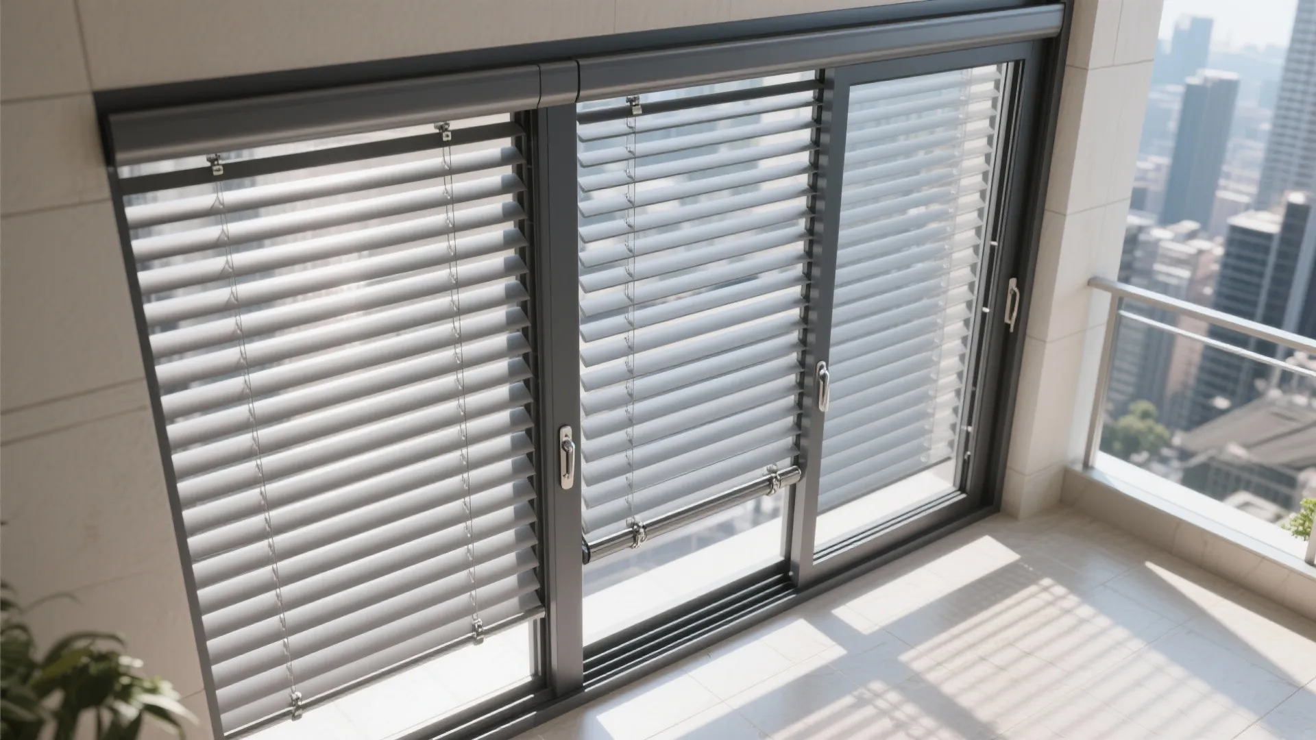 Sliding Aluminium Louvers for Sun and Privacy