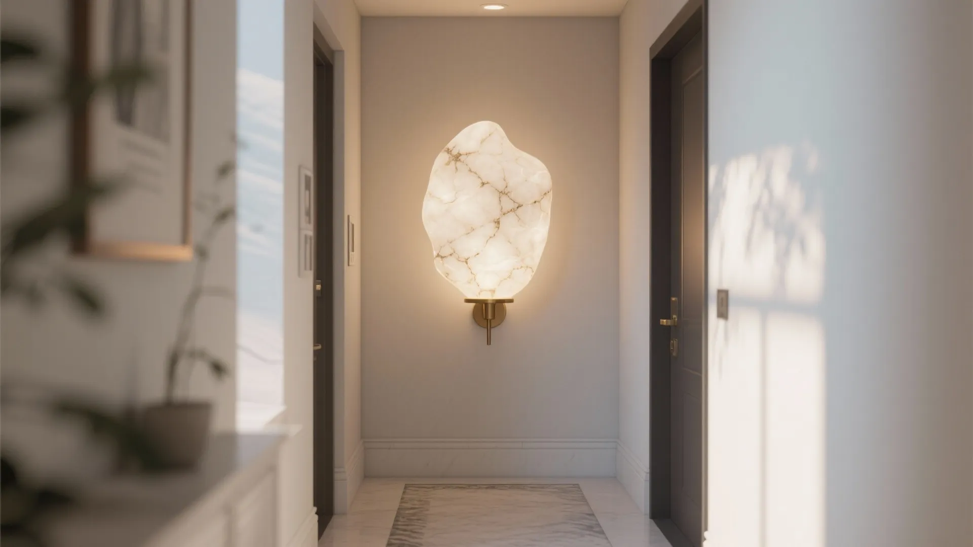 5. Modern-meets-classic foyer statement