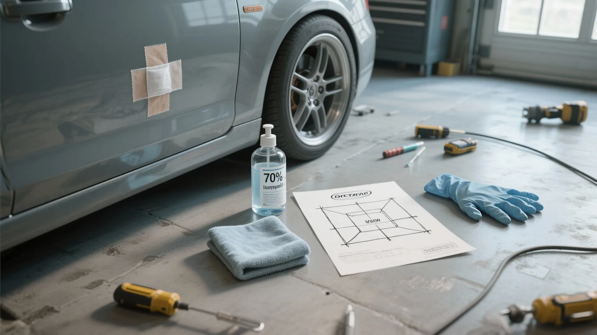 3. Isopropyl alcohol or dedicated water-based paint remover (test first)