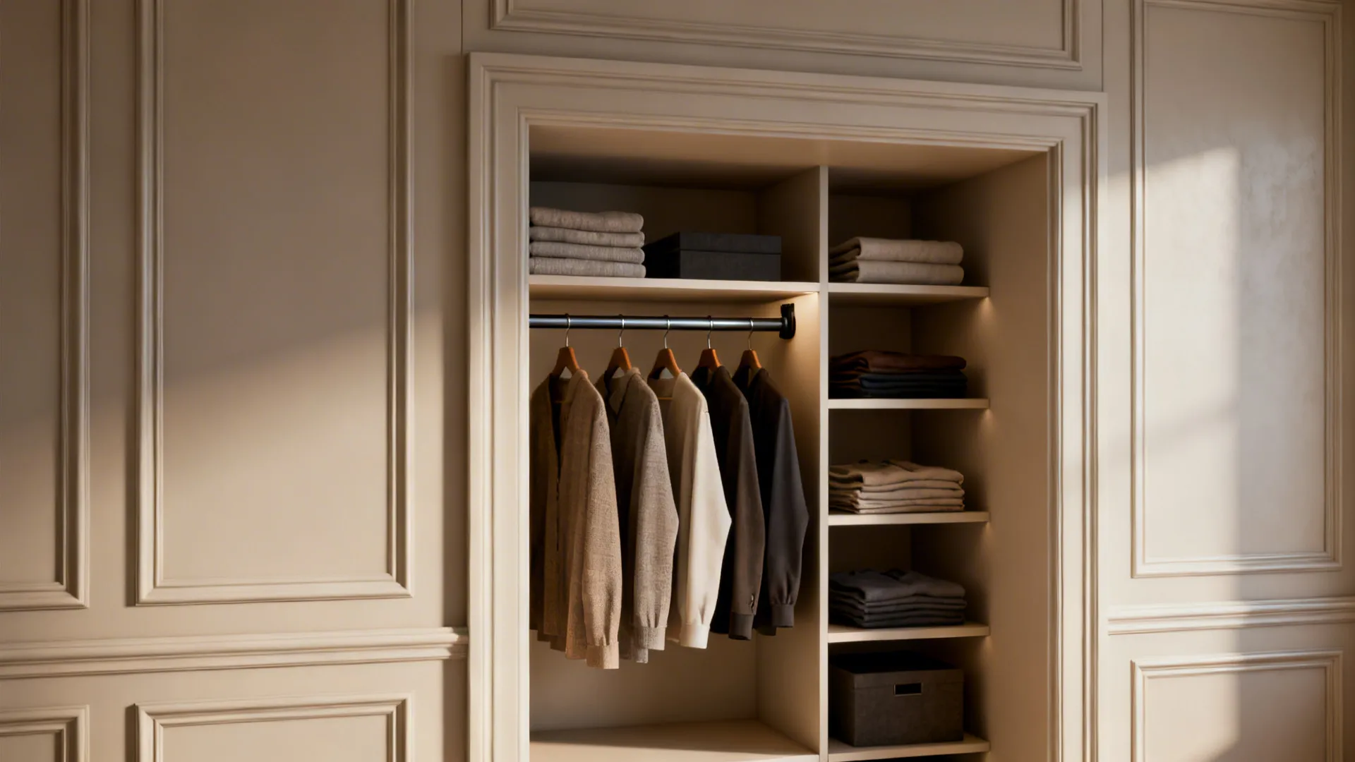 4. Built-in alcove closets and niche use