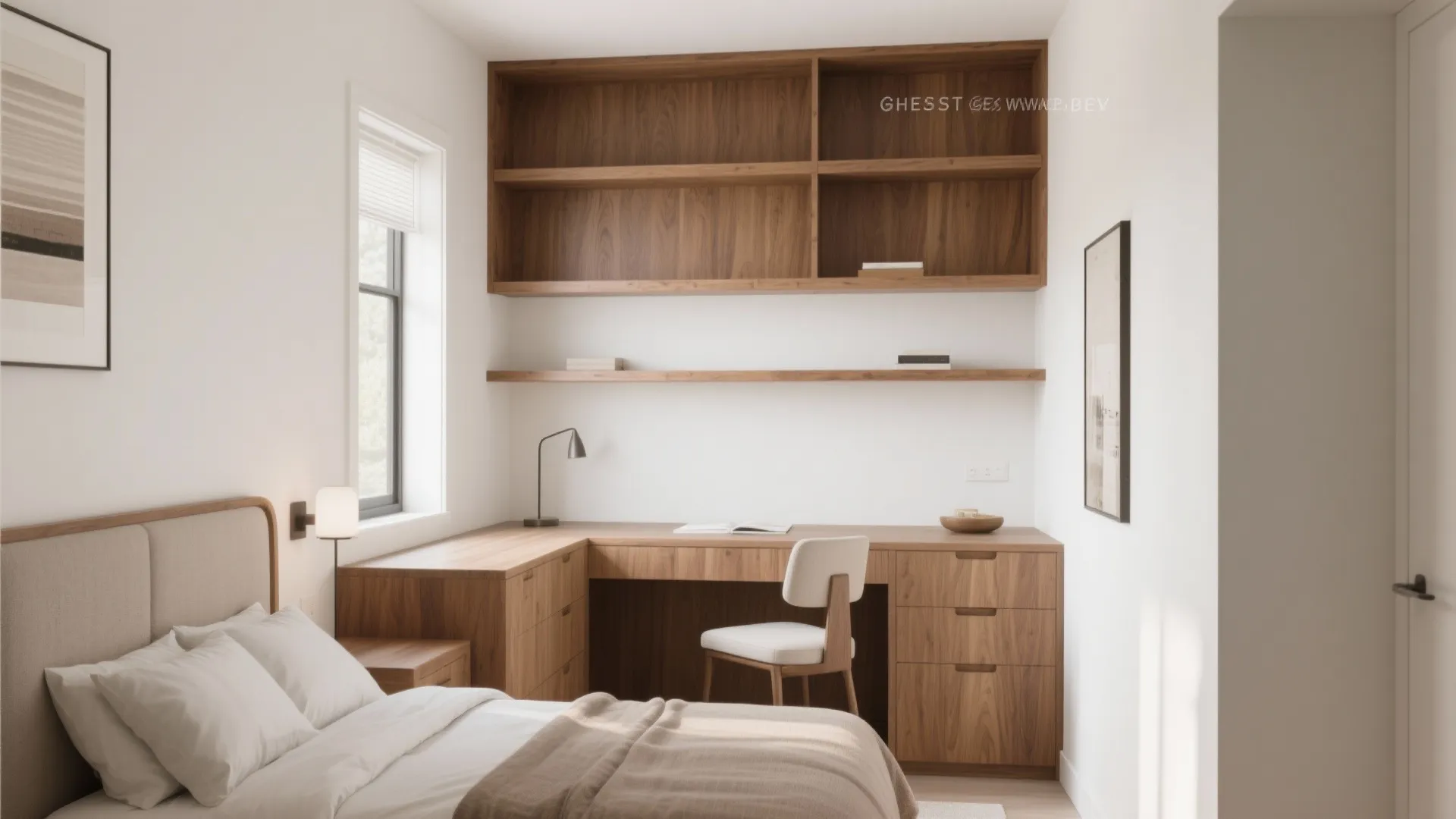 9. Built-In Desk in Alcove