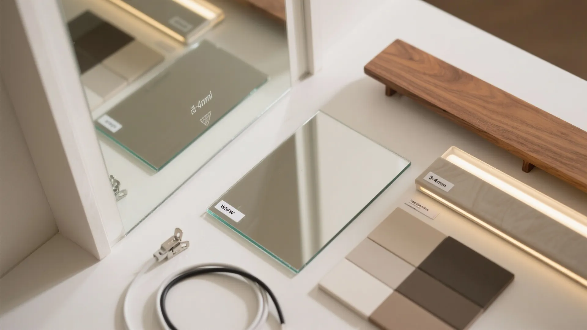 Mirrored Panels Behind Shelving or Inside Alcoves