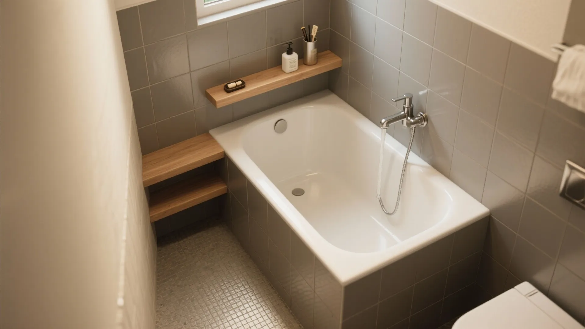 1. Alcove mini tubs — narrow but deep