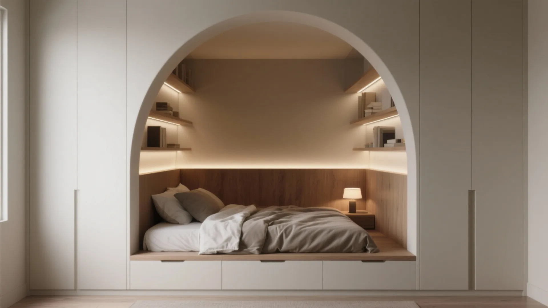5. Alcove or niche beds that feel custom-made