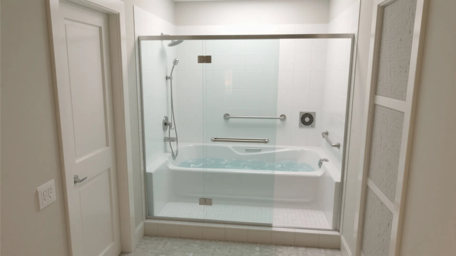 4) Alcove Jacuzzi With Sliding Glass Screen
