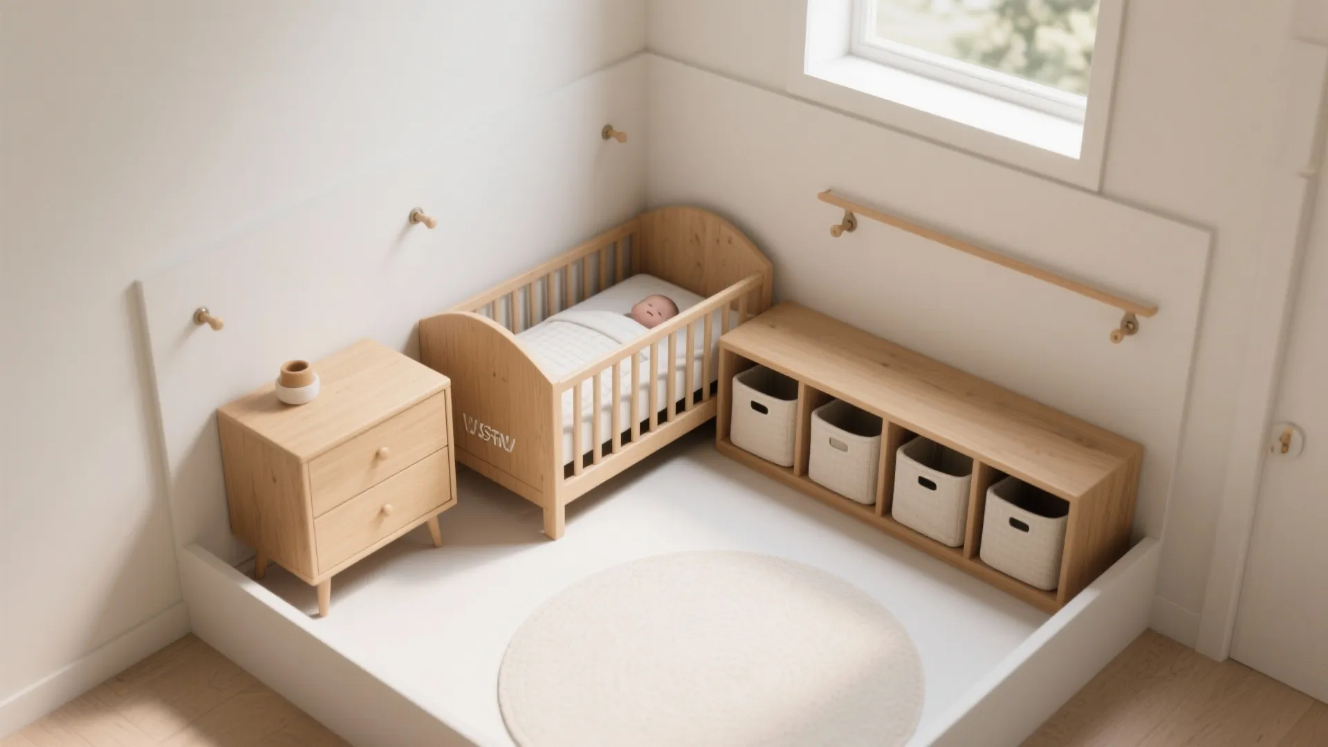 Mini Crib + Dresser Combo for Tiny Footprints