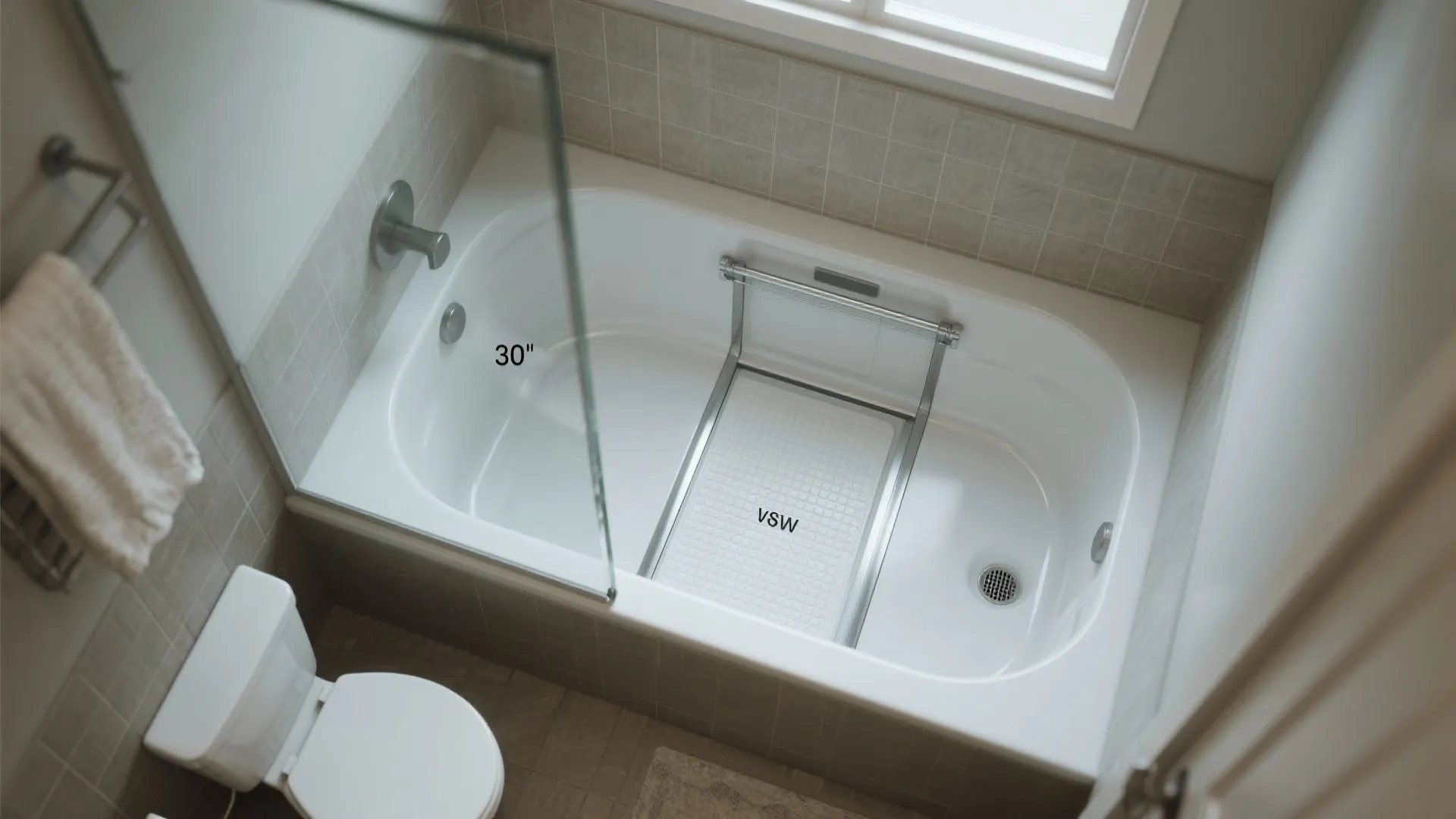 4) Alcove Jacuzzi With Sliding Glass Screen