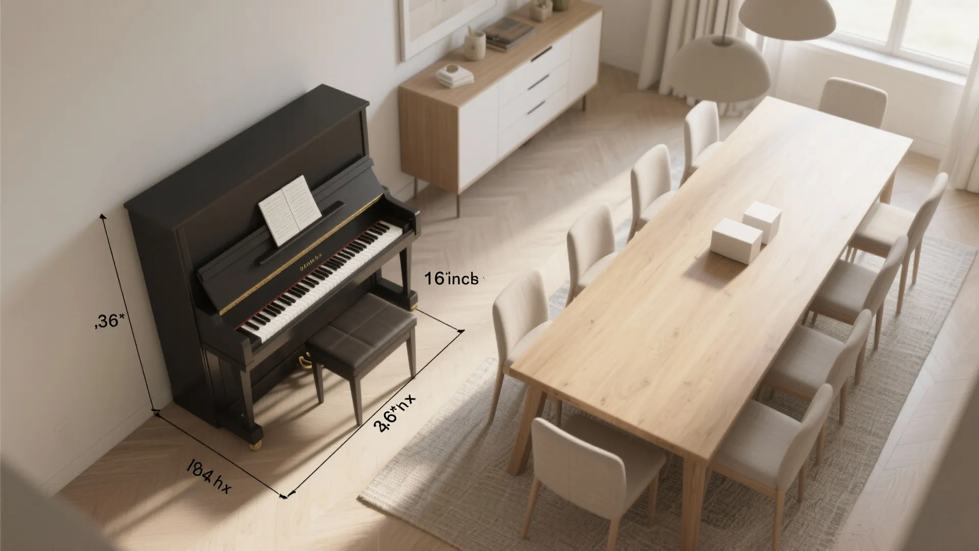 3. Align the Piano with the Table for Better Flow