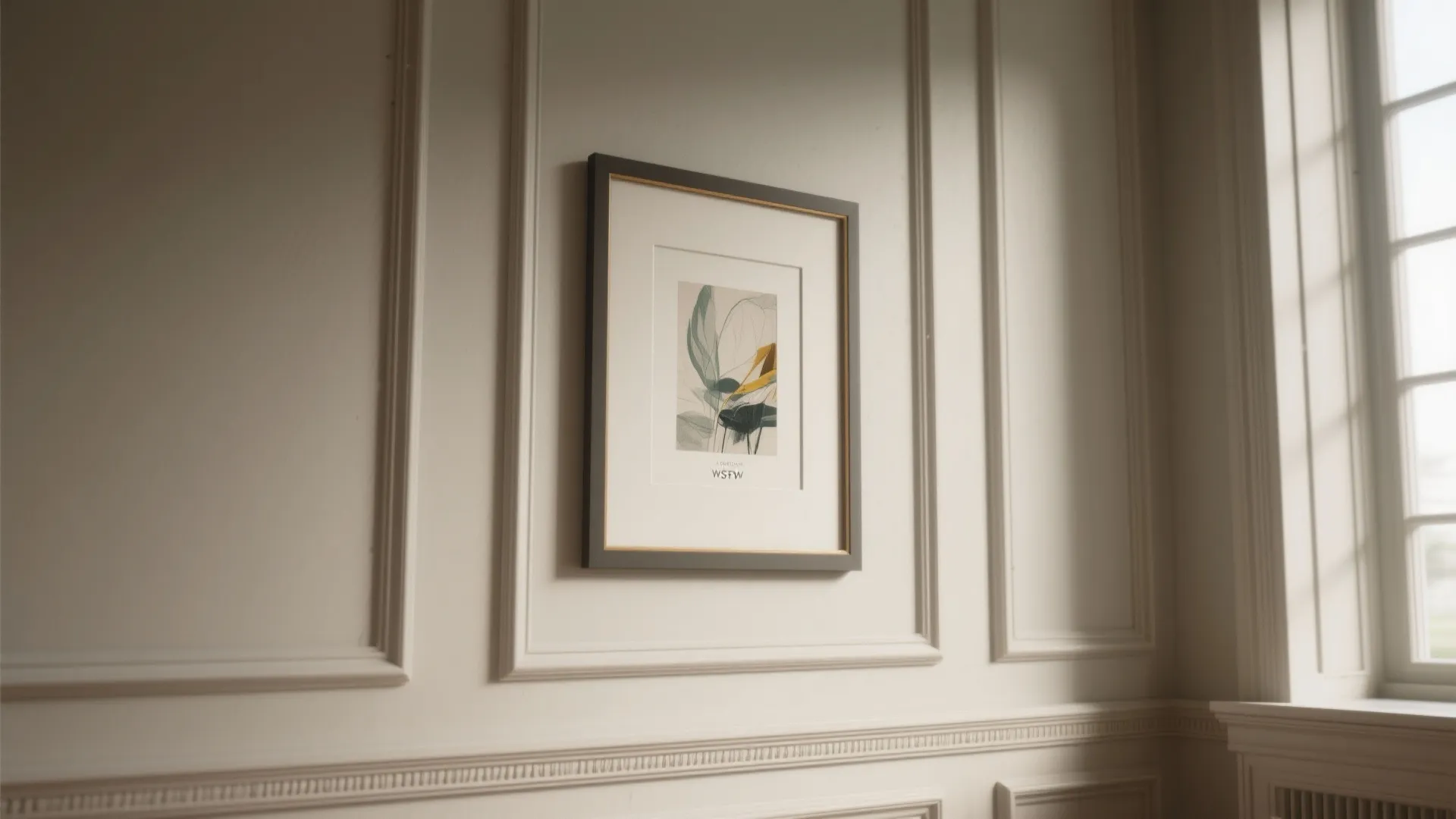 2. Align frames with architectural lines