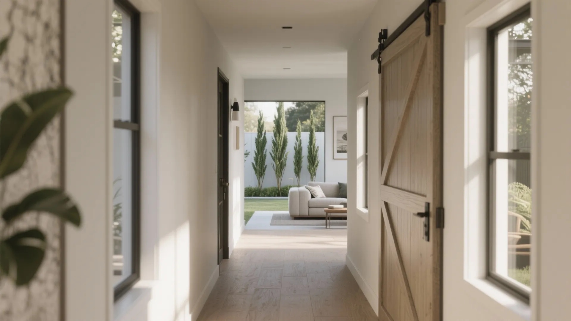 1. Open circulation with aligned sightlines