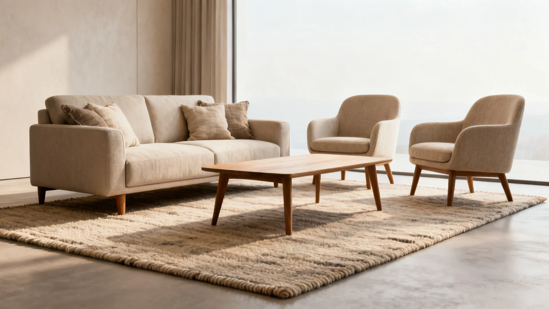 1. All Furniture on the Rug