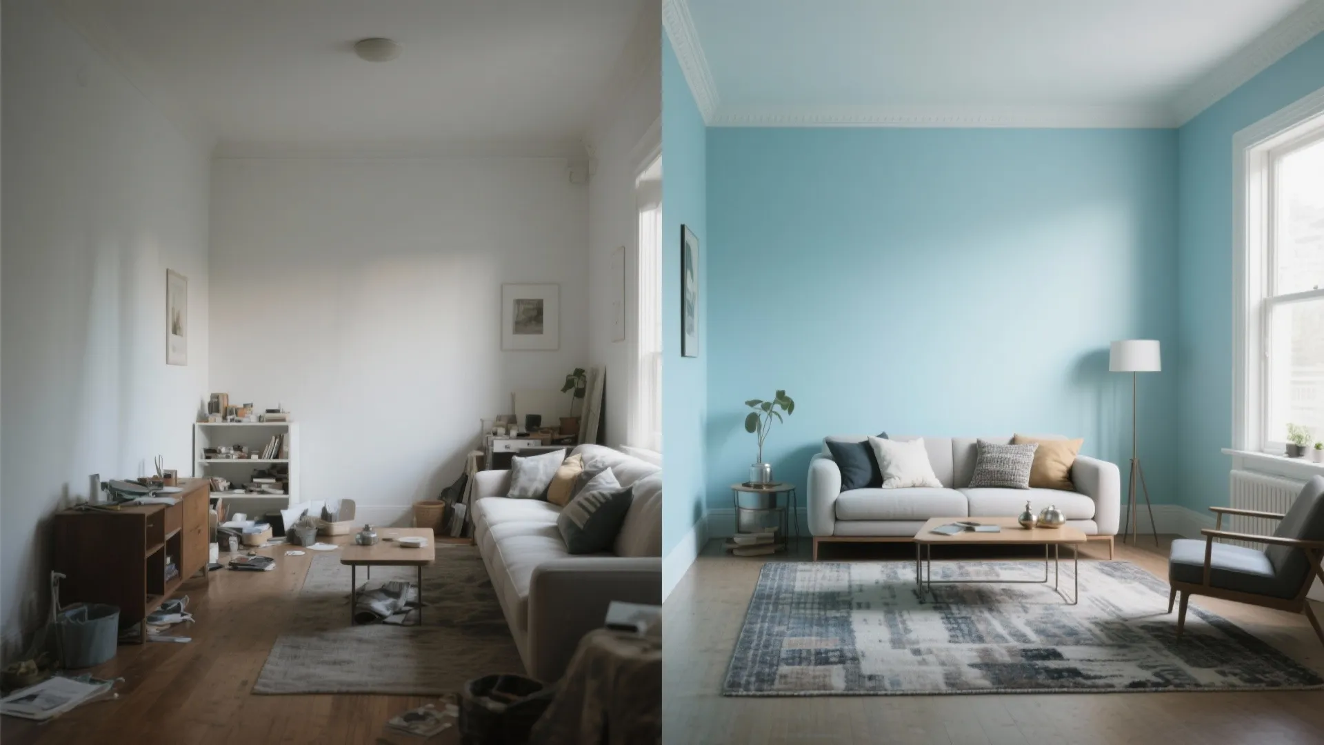 2. All-Over Pale Blue for Continuity