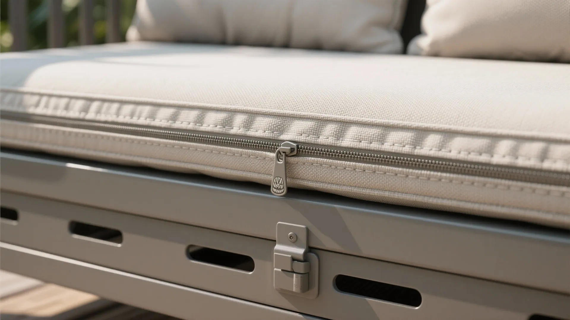 All-weather textiles and storage benches