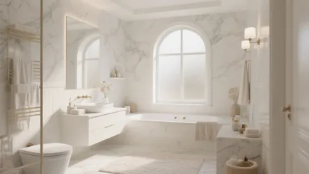 10 All-White Bathroom Decorating Ideas