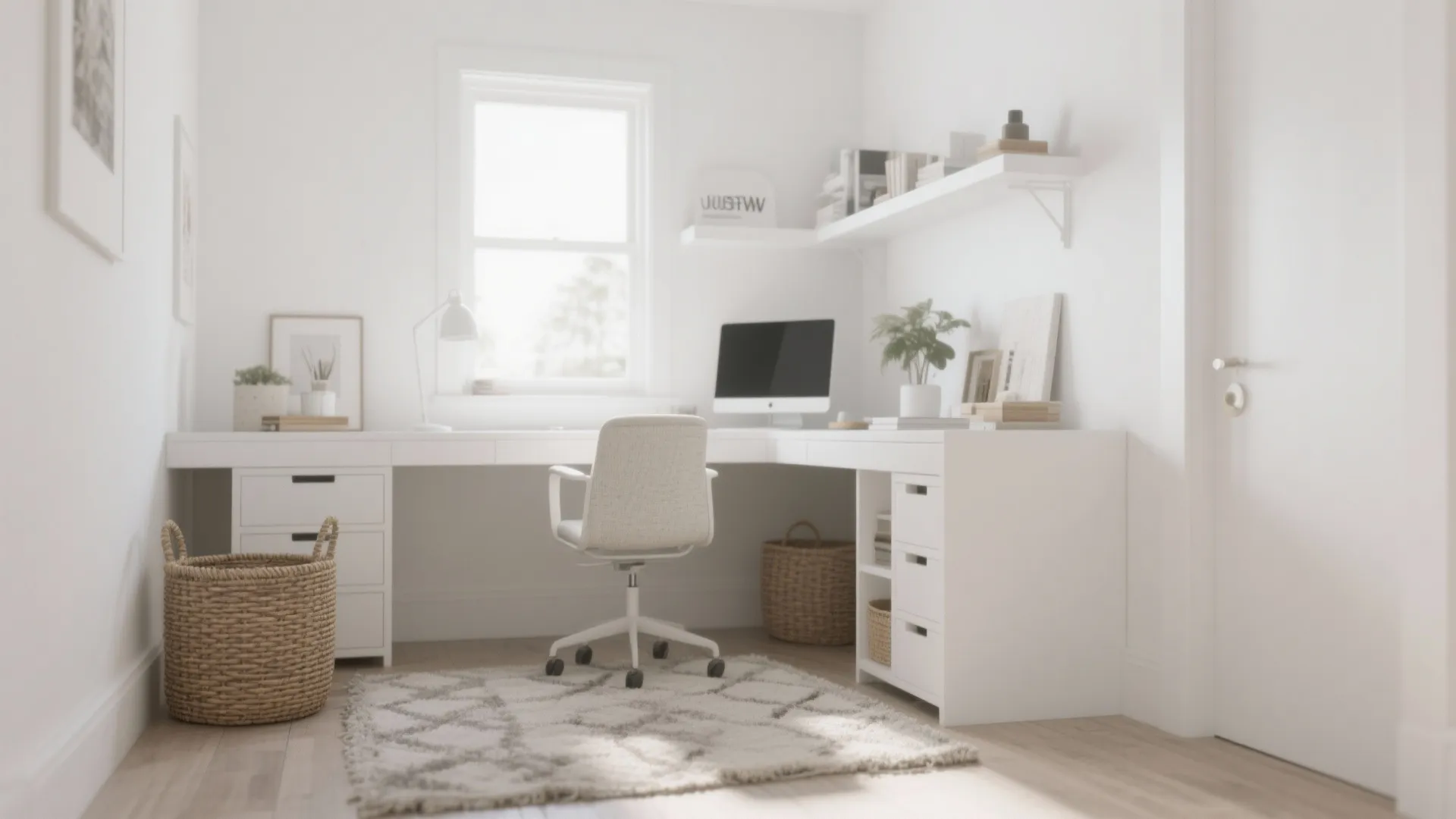 8. All-White Minimalist Palette