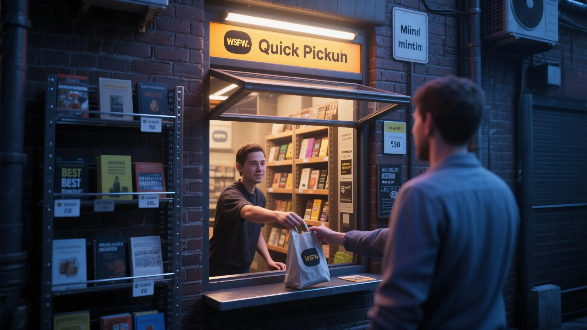 5. Alley-Facing Mini-Unit with Quick Pickup Window