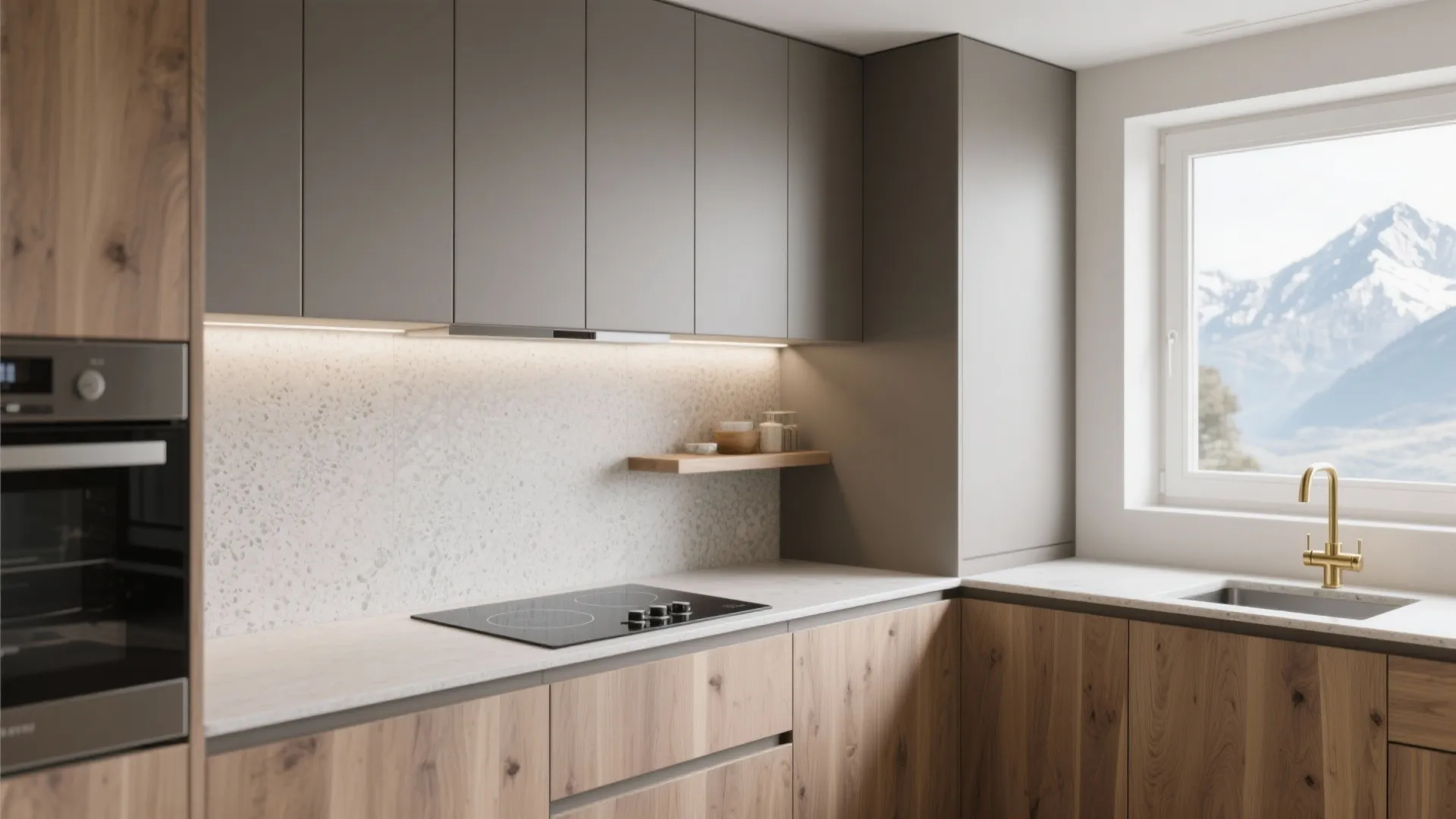 Alpine Modern Minimalism in the Kitchen