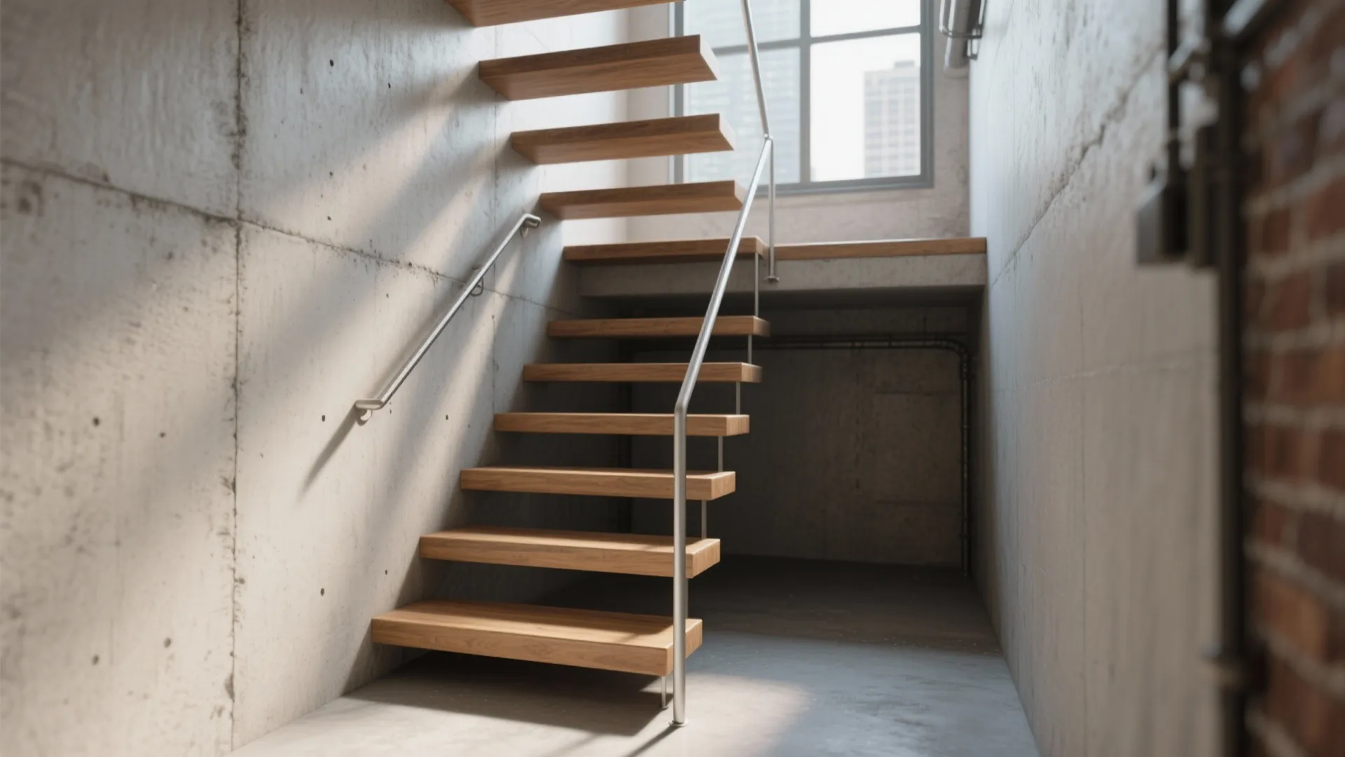 1. Alternating Tread (Space-Saving) Stairs