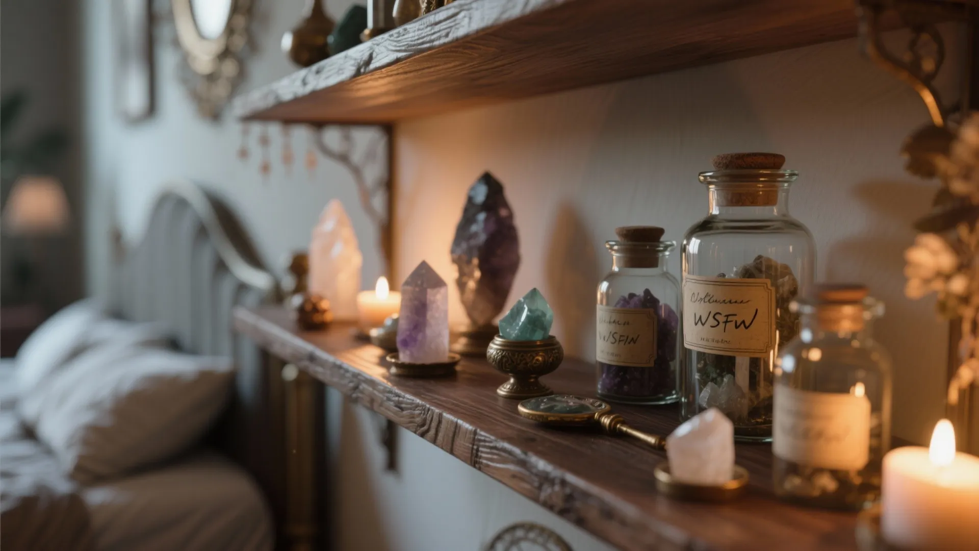 2. Altar-Adjacent Shelving: Curate with Intention