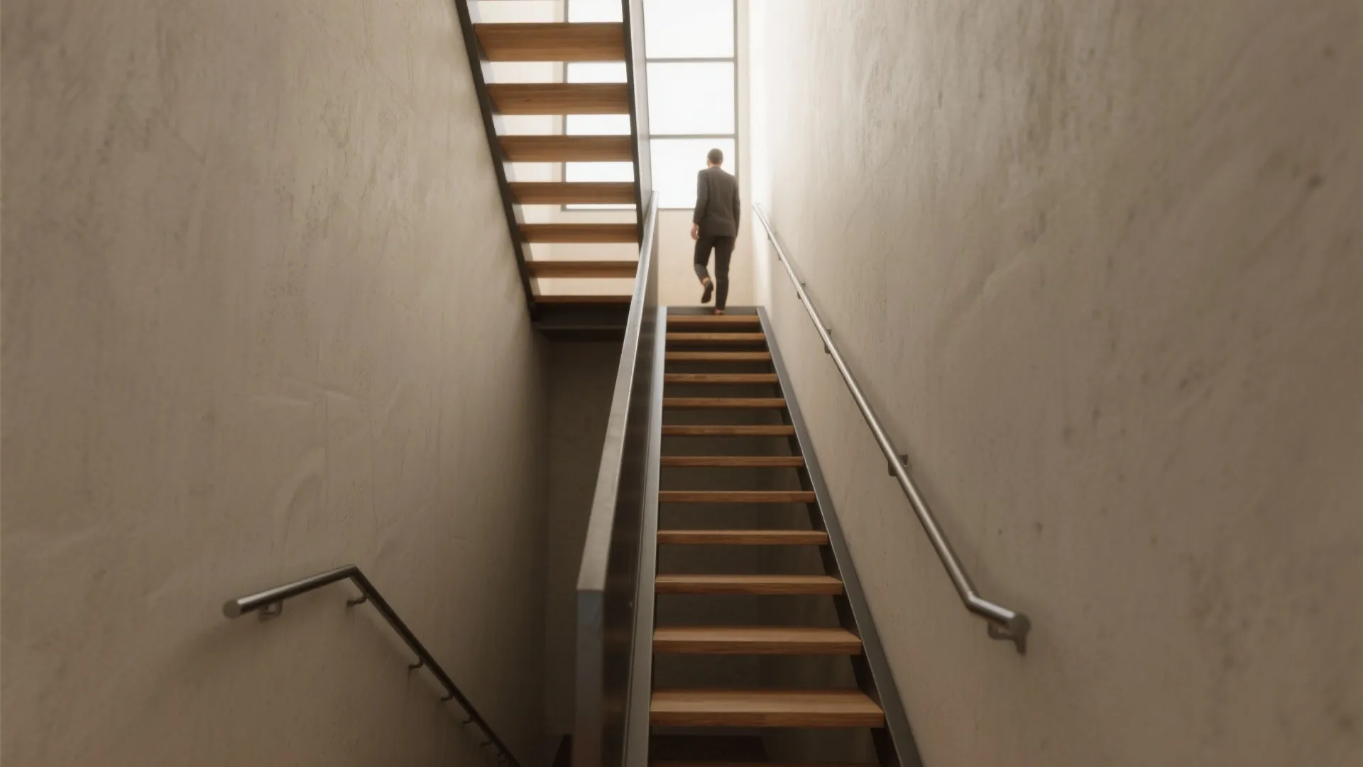 1. Alternating-tread (space-saving) stairs