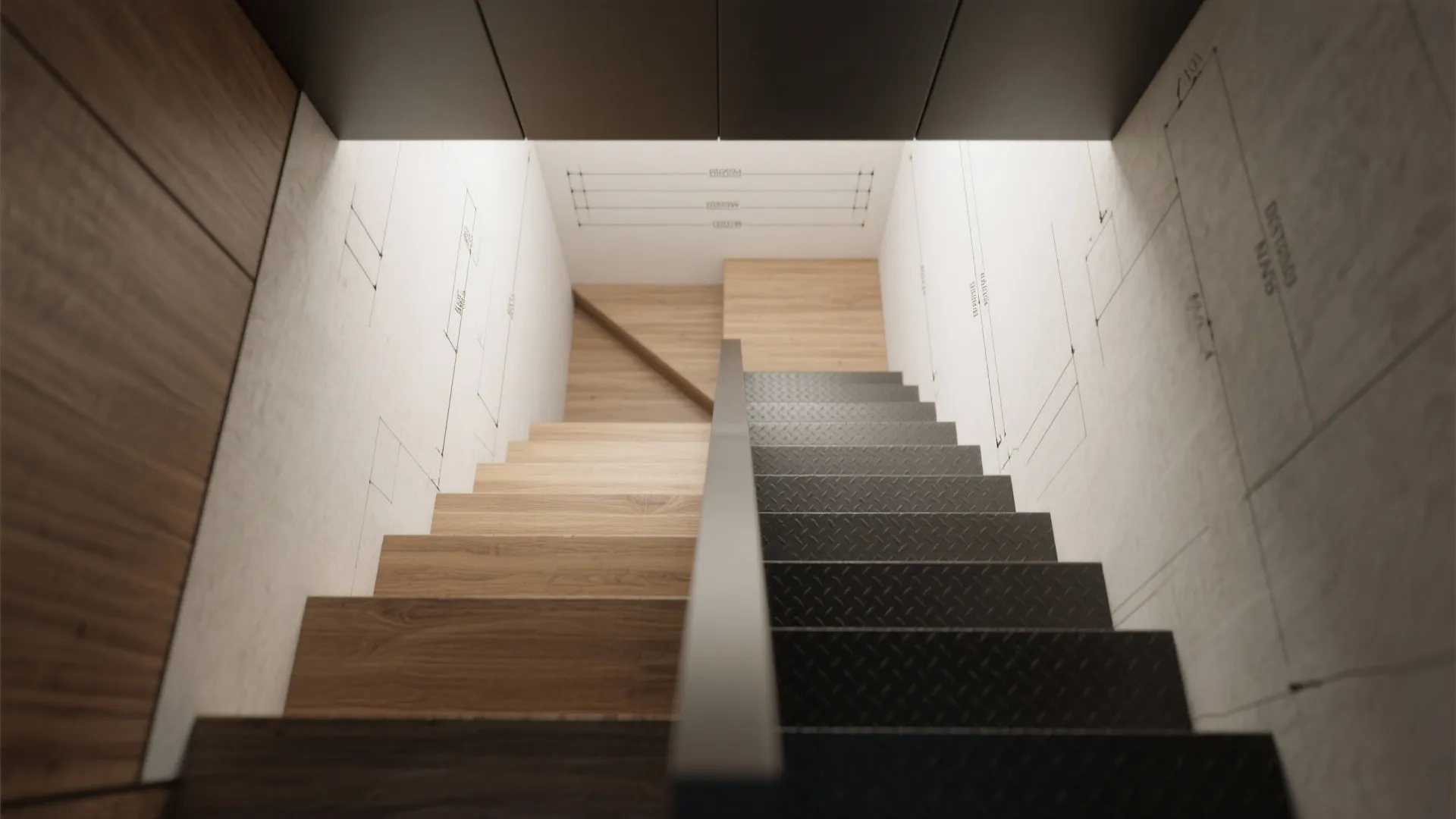 4. Alternating Tread or 'Space-Saver' Stairs