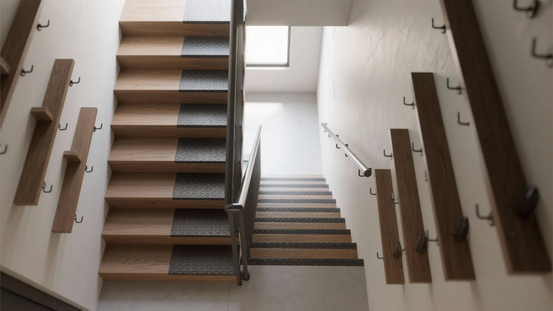 3. Alternating treads and micro-steps for steep transitions