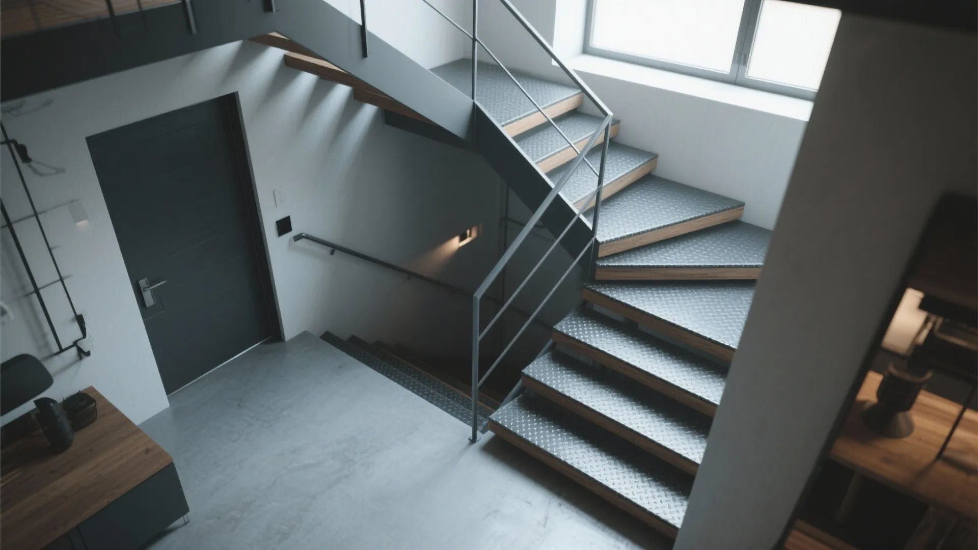 4. Alternating Tread or Folding Stairs for Secondary Access